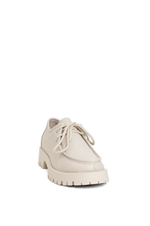 Divadonna 2847 Kadın Hakiki Deri Sisley Model Casual Ayakkabı Bej