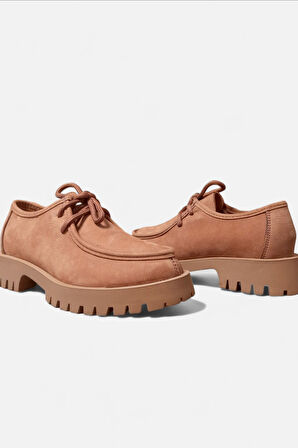 Divadonna 2847 Kadın Hakiki Deri Sisley Model Casual Ayakkabı Taba Nubuk