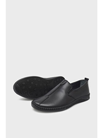 Castle Black 71101 Erkek Hakiki Deri Comfort Ayakkabı Siyah
