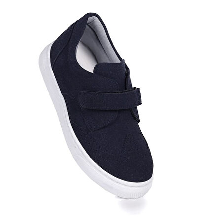 Sthapy 111 Erkek Bebek Süet Ortopedik Ayakkabı Lacivert