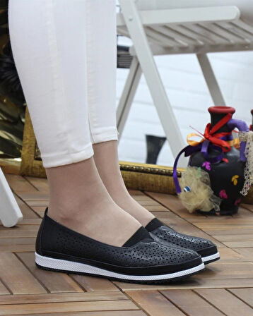 Sedef 700 Anne Günlük Comfort Ayakkabı Siyah