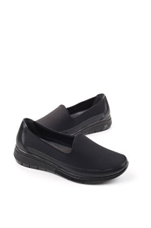 Norfix 1964 Kadın Streçli Comfort Ayakkabı Siyah
