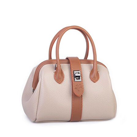 Nas 1426 Kadın Mini Boy Klipsli El Ve Postacı Çantası (20*13 Cm) Kum