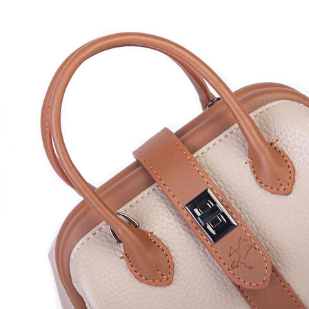 Nas 1426 Kadın Mini Boy Klipsli El Ve Postacı Çantası (20*13 Cm) Kum