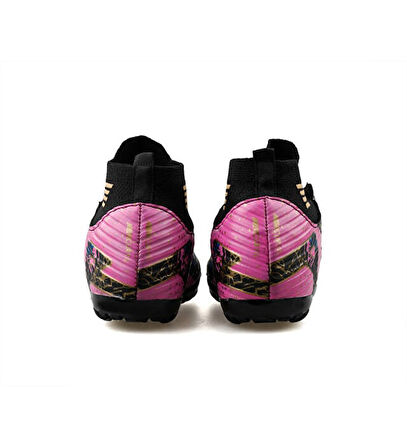 La Liga H565 Erkek Çoraplı Halı Saha Ayakkabısı Siyah - Altın