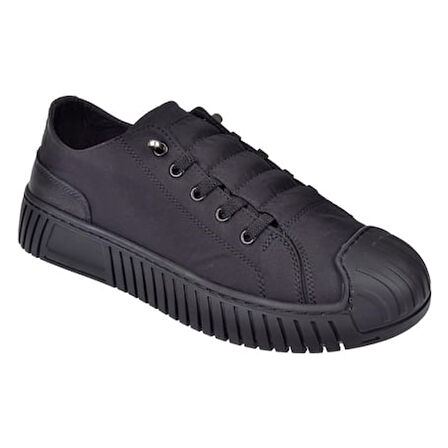Miz Mooz 30131 Kadın Lastikli Paraşüt Kumaş Sneaker Ayakkabı Siyah