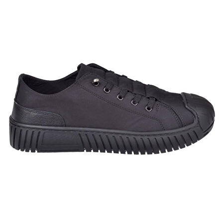 Miz Mooz 30131 Kadın Lastikli Paraşüt Kumaş Sneaker Ayakkabı Siyah