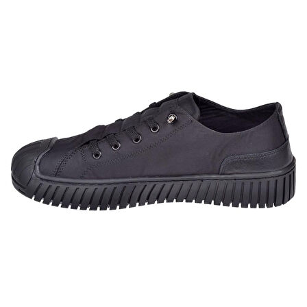 Miz Mooz 30131 Kadın Lastikli Paraşüt Kumaş Sneaker Ayakkabı Siyah