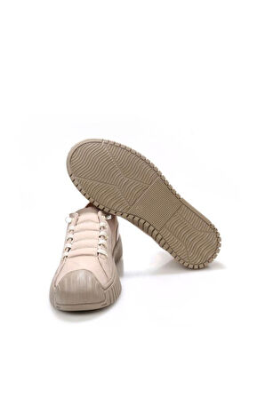 Miz Mooz 30131 Kadın Lastikli Paraşüt Kumaş Sneaker Ayakkabı Bej