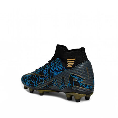 La Liga K565 Genç Çoraplı Çim Saha Kramponu Siyah - Füme