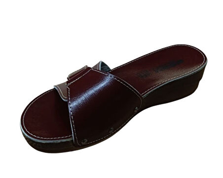 Esem 0314 Z 000 Kadın Cırtlı Ortopedik Terlik Bordo