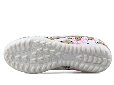 La Liga H565 Genç Çoraplı Halı Saha Ayakkabısı Beyaz - Altın