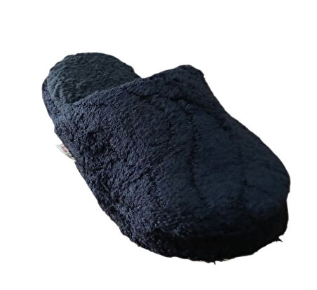 Red Play T202501 Kadın Peluş Kışlık Günlük Ev Terliği Siyah