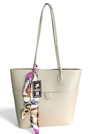 Nas 1509 Kadın Büyük Boy Yavrulu Omuz Çantası Kum