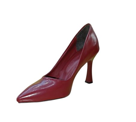 New Angel 820 Kadın Kadeh Ökçeli Stiletto Bordo