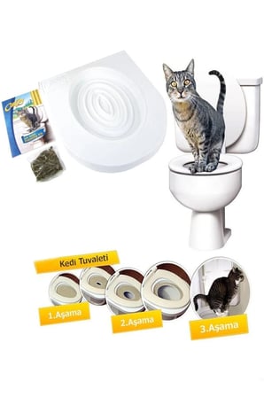 Tuvalet Alıştırma Kedi Eğitimi Kedi Tuvalet Seti