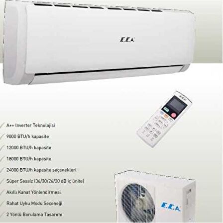 E.C.A Spylos 17060 Btu/h A Enerji Sınıfı R32 İnverter Duvar Tipi Klima