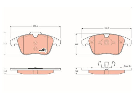 FREN BALATASI ÖN FREELANDER MONDEO S-MAX GALAXY S60 S80 V60 V70 XC70