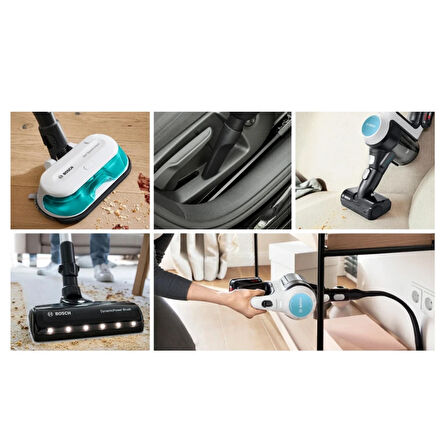 Bosch  250 Watt Prohygienic Aqua Islak Kuru Şarjlı Dikey Süpürge