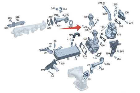 EGR SOĞUTUCU CONTA SPRİNTER W906 W907 W910 VİTO W639 W447 EURO5 EURO6 OM651 TÜM MOTORLAR