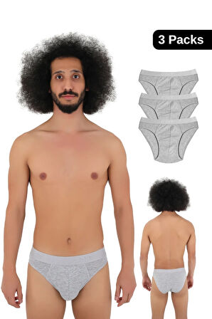 Erkek 3'lü Boxer Yaka Pamuklu Slip Külot – Maksimum Konfor!