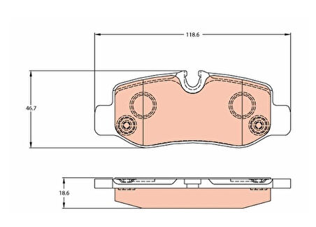FREN BALATASI ARKA MERCEDES VİTO W447 14>