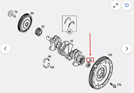 KRANK PRİZDİREK RULMANI MERCEDES OM607 CLA CİTAN