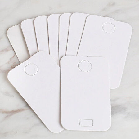 Loren 25'li Beyaz Takı Bileklik Kartı