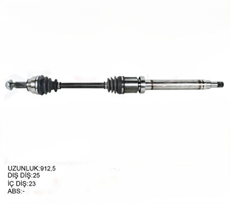 ÖN AKS KOMPLE SAĞ FORD COURIER 1.5 1.6 TCDI 14> 17