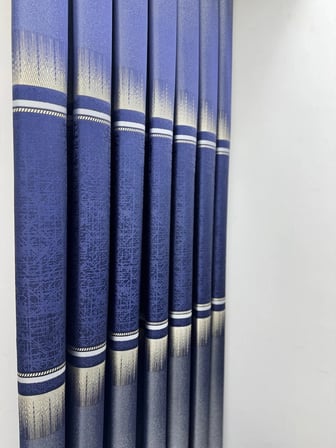 NİVEMESHOME NİLÜFER V -517 LACİVERT 1/3 PİLELİ FON PERDE APM
