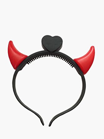 CADILAR BAYRAMI HALLOWEEN TAÇ ŞEYTAN BOYNUZ KIRMIZI IŞIKLI