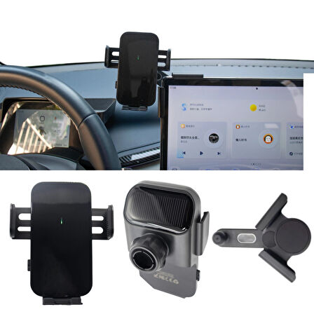 TESLA & BYD İçin Ekran Üstü Güneş Enerjili Telefon Tutucu Solar Technology