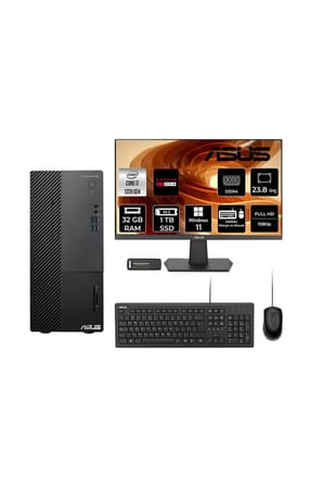ExpertCenter D500ME i7 13700 32GB 1TB SSD RX550/4GB W11H Masaüstü Bilgisayar + 23.8" Monitör