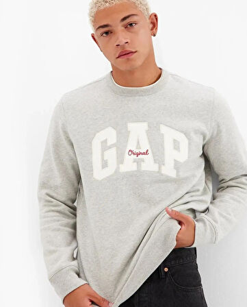 Gap Original Arch Crew Gap Logo 852079 Erkek Sweatshirt