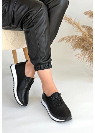 Cilt Bağcıklı Bağcık Anahtarlı Topuk Dikeni İçin Ortepedik Taban Yazlık Kadın Spor Ayakkabı