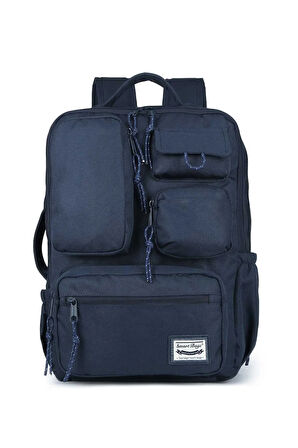 Smartbags Okul Sırt Çantası Geniş Hacimli Laptop Gözlü reflektör fermuar Yandan Cepli