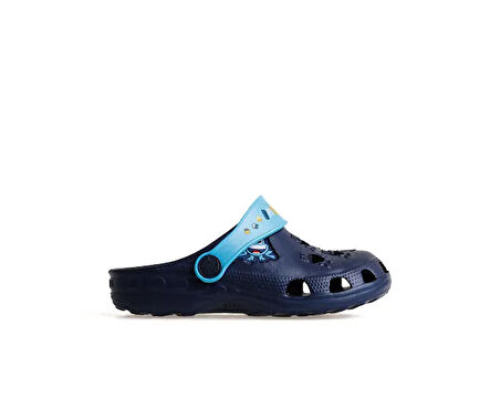 Coqui Mavi Çocuk Terlik 8701-Lıttle-Frog-Navy-Blue