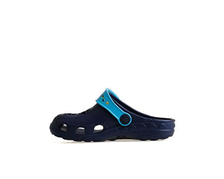 Coqui Mavi Çocuk Terlik 8701-Lıttle-Frog-Navy-Blue