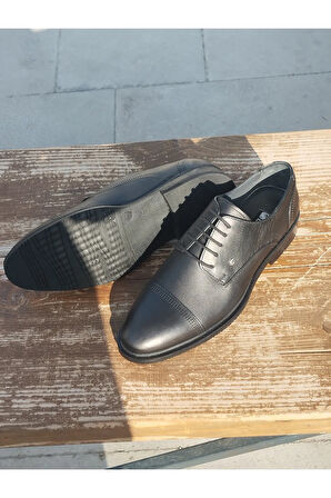 Erkek Yazlık Kundura İç Dış Hakiki Deri Poli Hafif Taban Bağlı