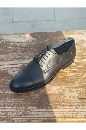 Erkek Yazlık Kundura İç Dış Hakiki Deri Poli Hafif Taban Bağlı