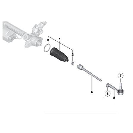 BMW 1SERİ 3 SERİ VE X1 FROW SAĞ ROT BAŞI 32106765090