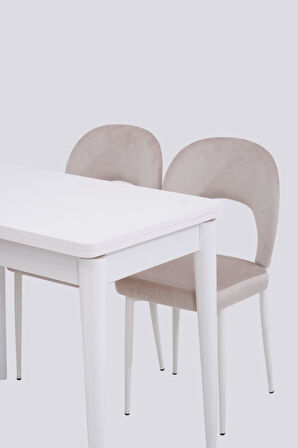 Damla Hilal MDF Mutfak Masa Sandalye Takımı 60x100cm