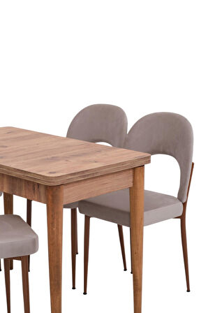 Damla Hilal MDF Mutfak Masa Sandalye Takımı 60x100cm