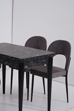 Damla Hilal MDF Mutfak Masa Sandalye Takımı 60x100cm