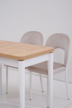 Damla Hilal MDF Mutfak Masa Sandalye Takımı 60x100cm