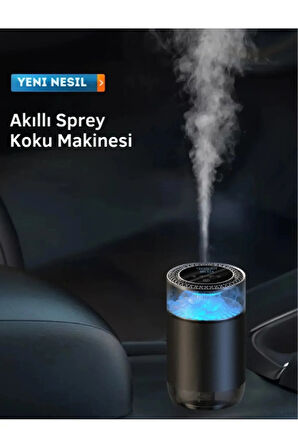 Araç ve Ev Kokulu Nemlendirici Cihazı Ledli Koku Difüzörü Oda Spreyi Araba İç Koku Giderici