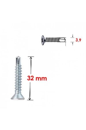 YHB Matkap Uçlu Vida (3.9X32) 100 Adet.(AKILLI VİDA)