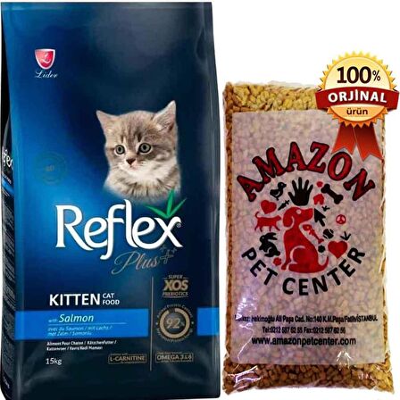 Reflex Plus Kitten Somonlu Yavru Kedi Maması Açık 1 Kg
