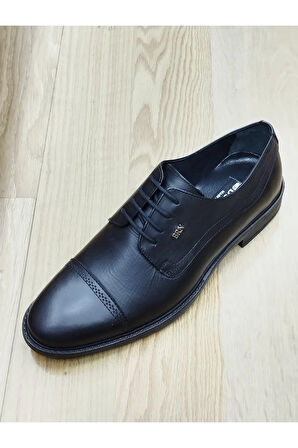 BerenniM571 Erkek Kışlık Kundura Hakiki Deri  Kauççuk Taban Bağlı