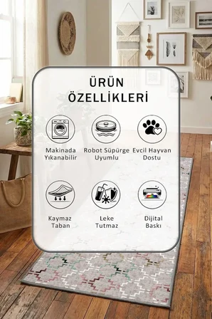 Soyut Salon Mutfak Yatak Odası Dijital Baskı Yolluk Halı